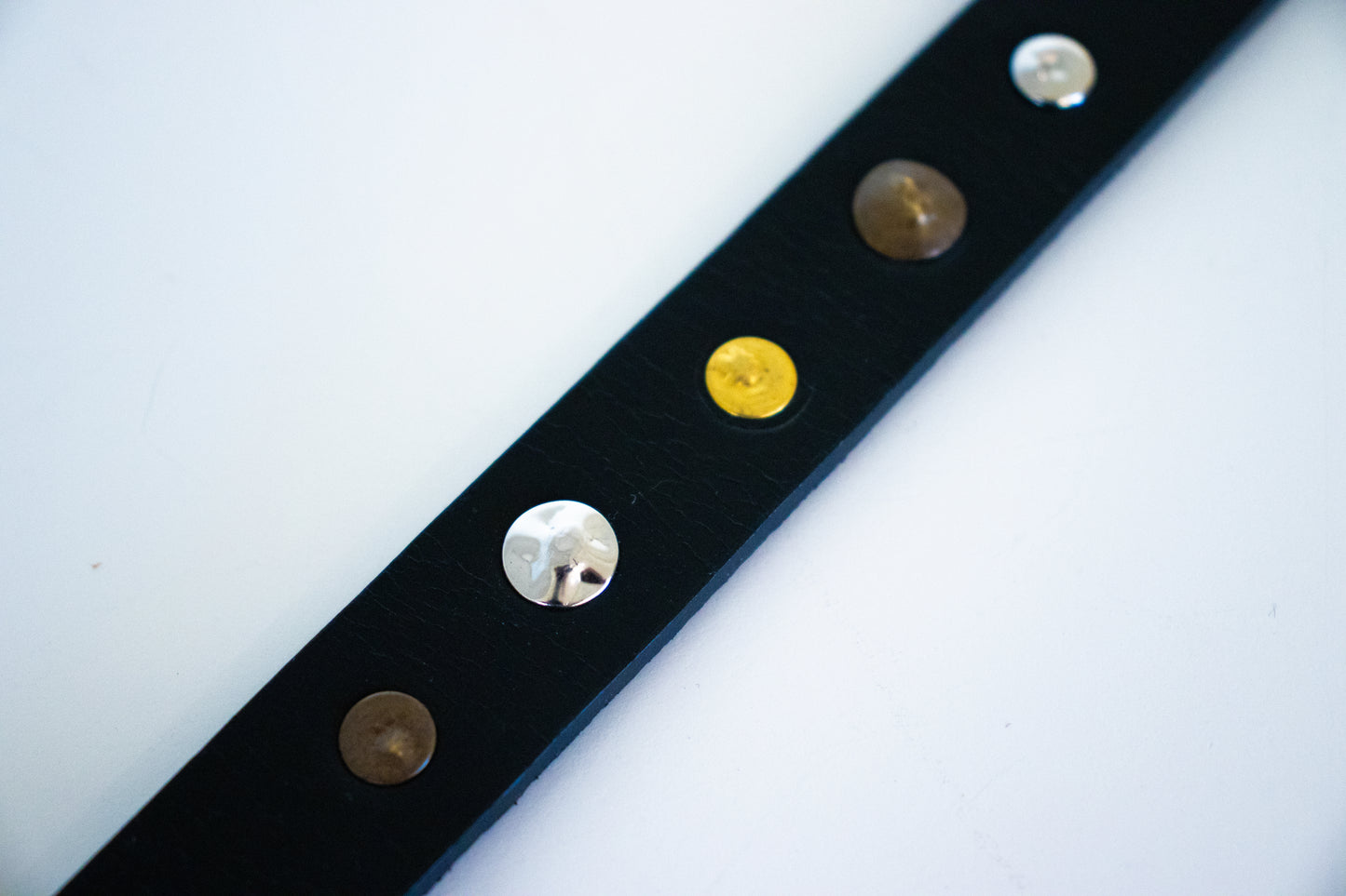 Studded Skinny Belt | Black |