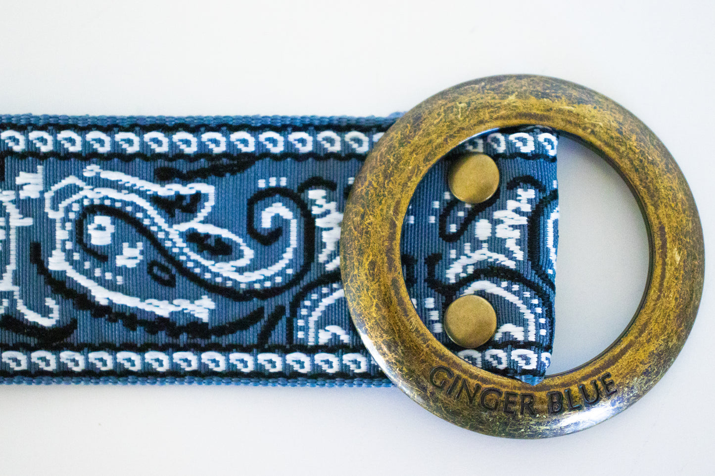Paisley Please Belt | Denim Blue |