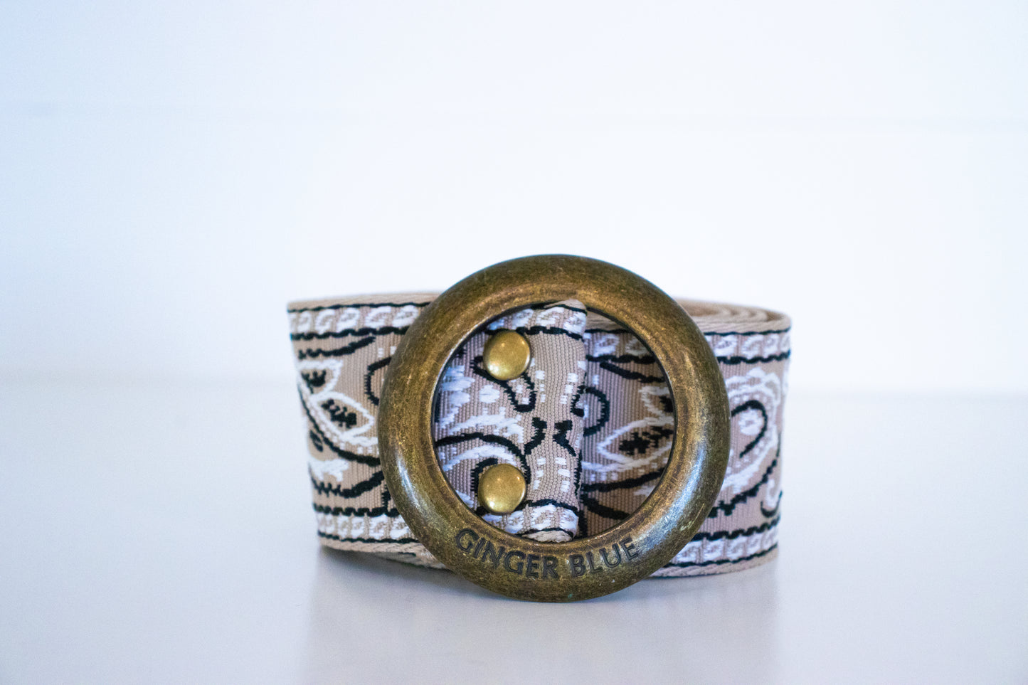 Paisley Please Belt | Sand |