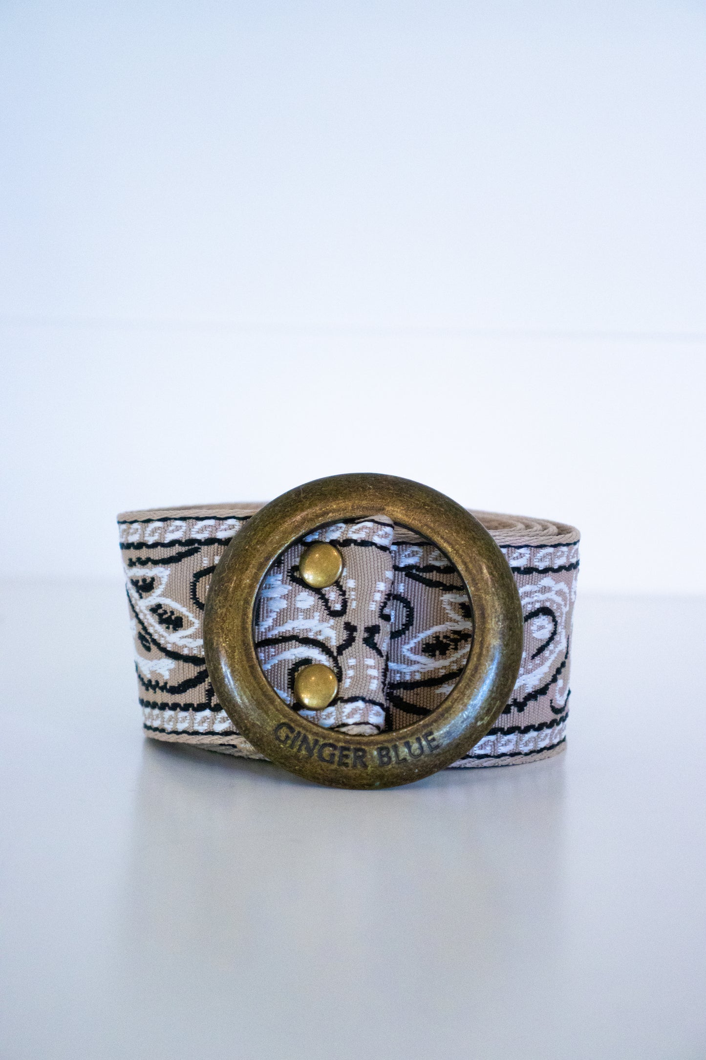 Paisley Please Belt | Sand |