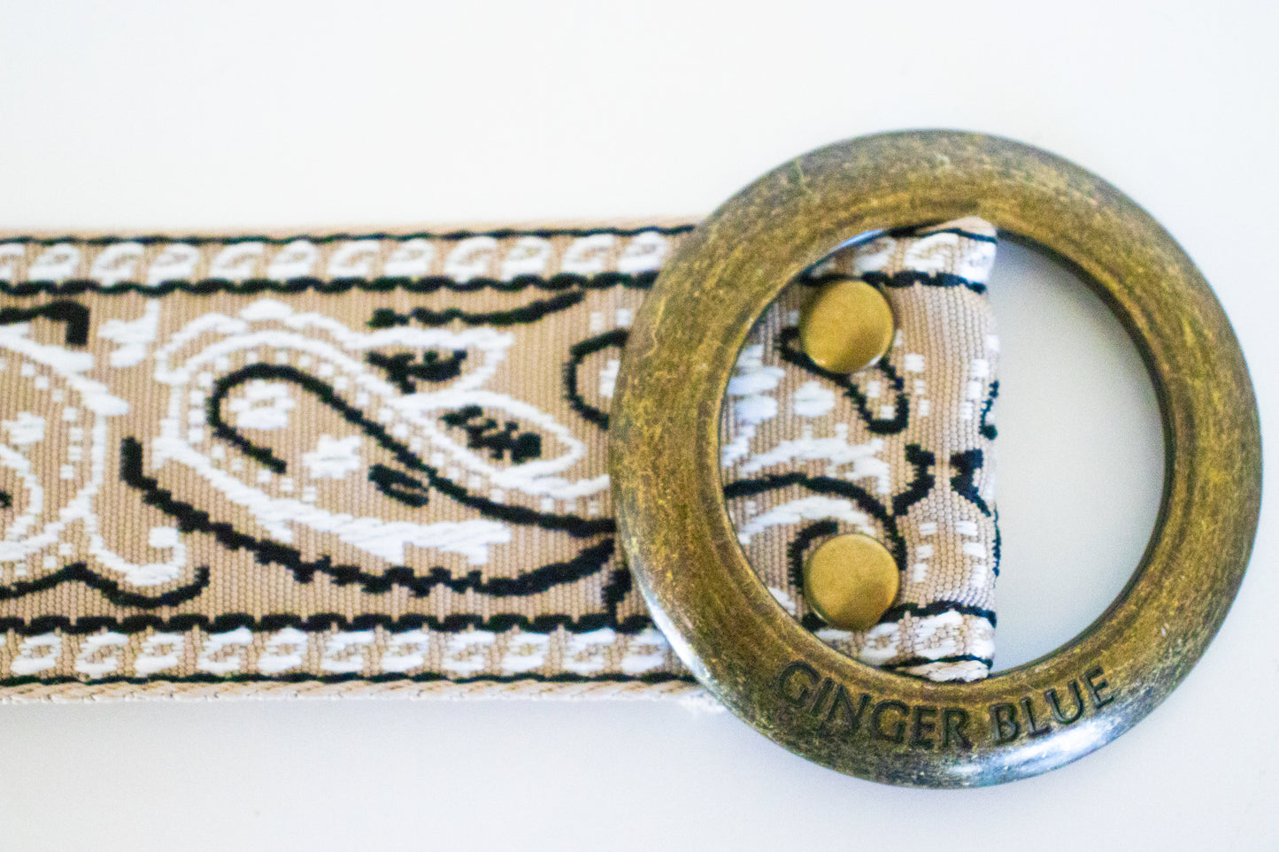 Paisley Please Belt | Sand |