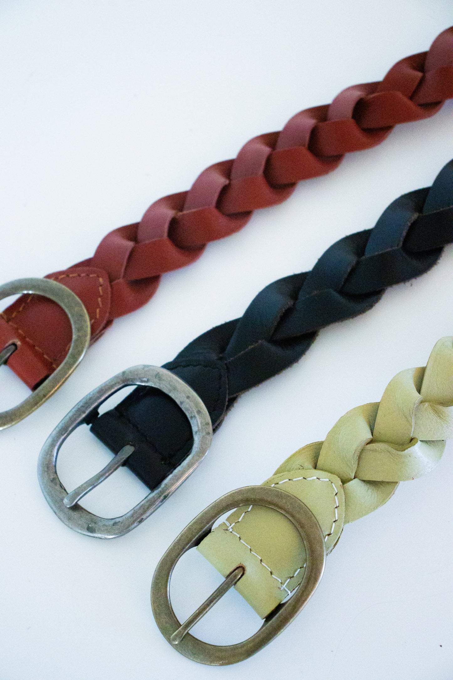 Braided Belt | Ivory/Tan |