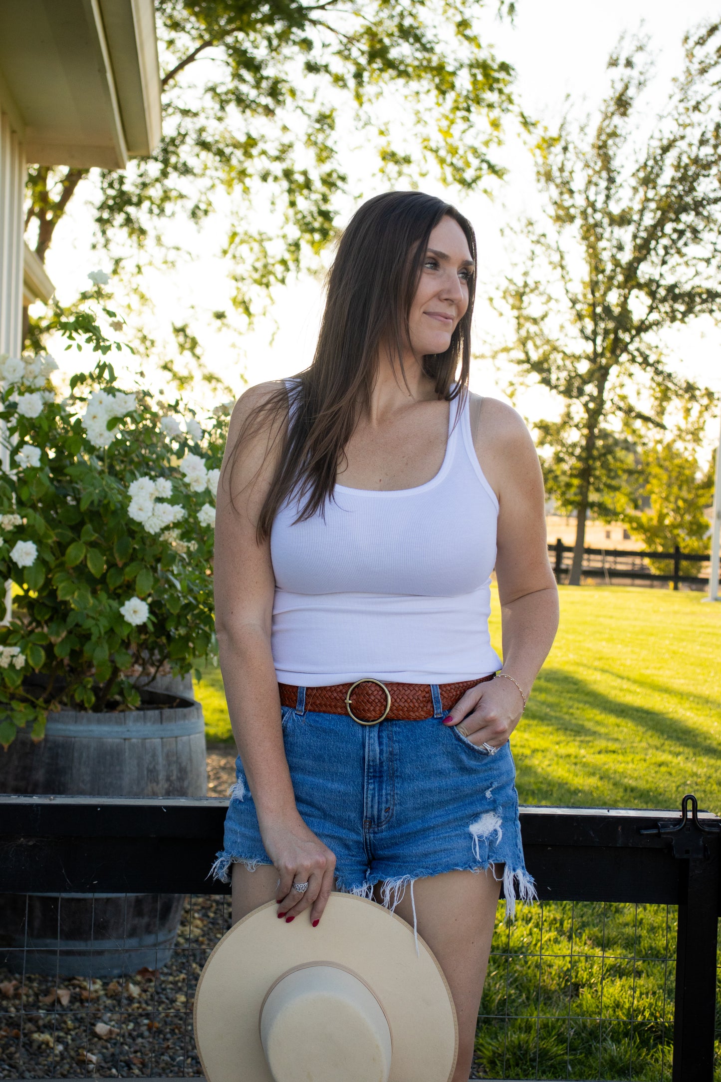 Classic Wide Braided Belt | Cognac |