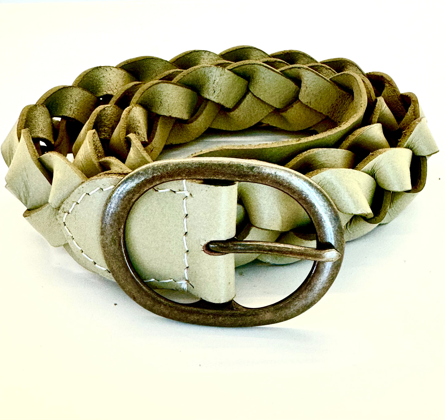 Braided Belt | Ivory/Tan |