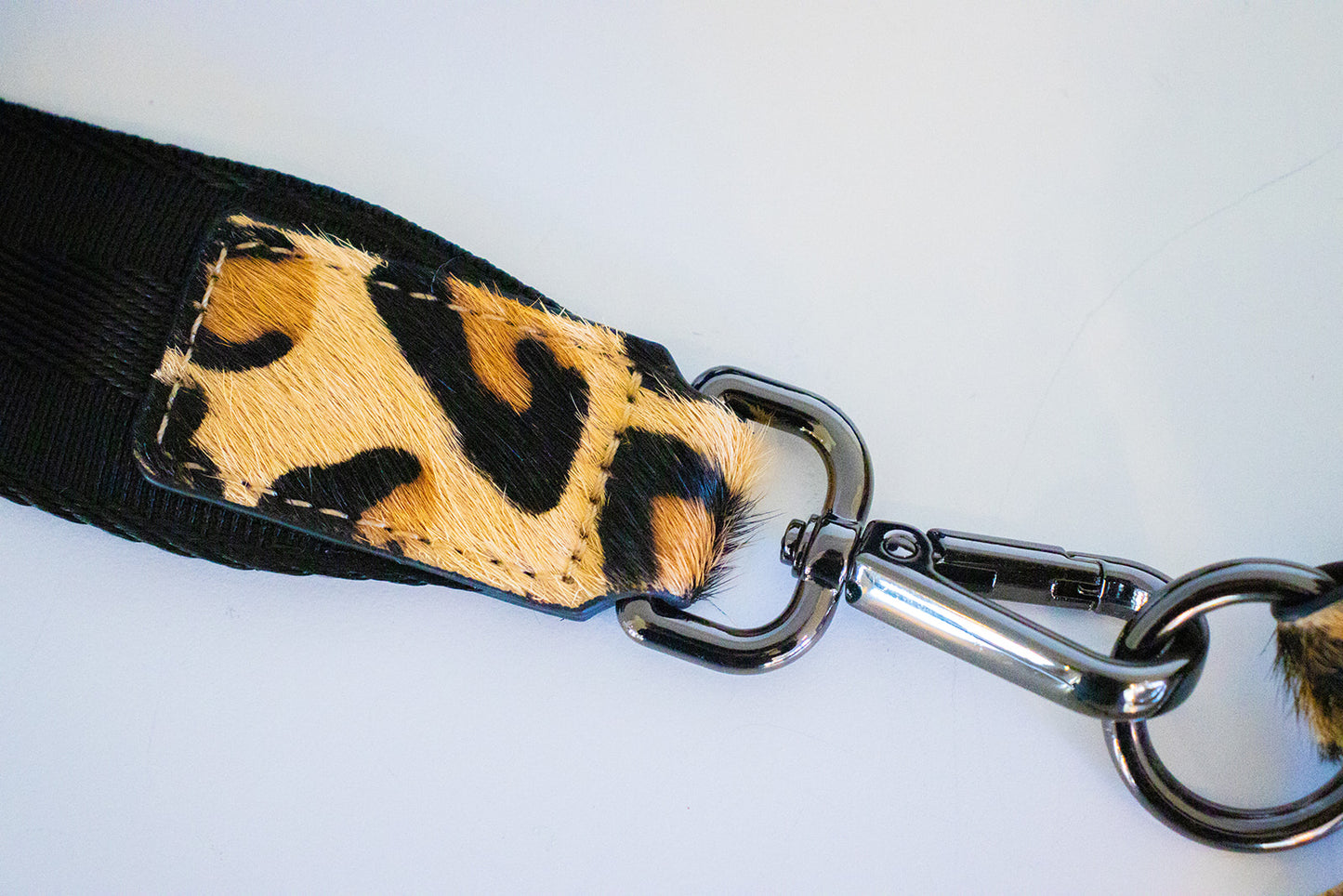 Leopard Print Hair on Hide Leather Crossbody |Belt Bag|