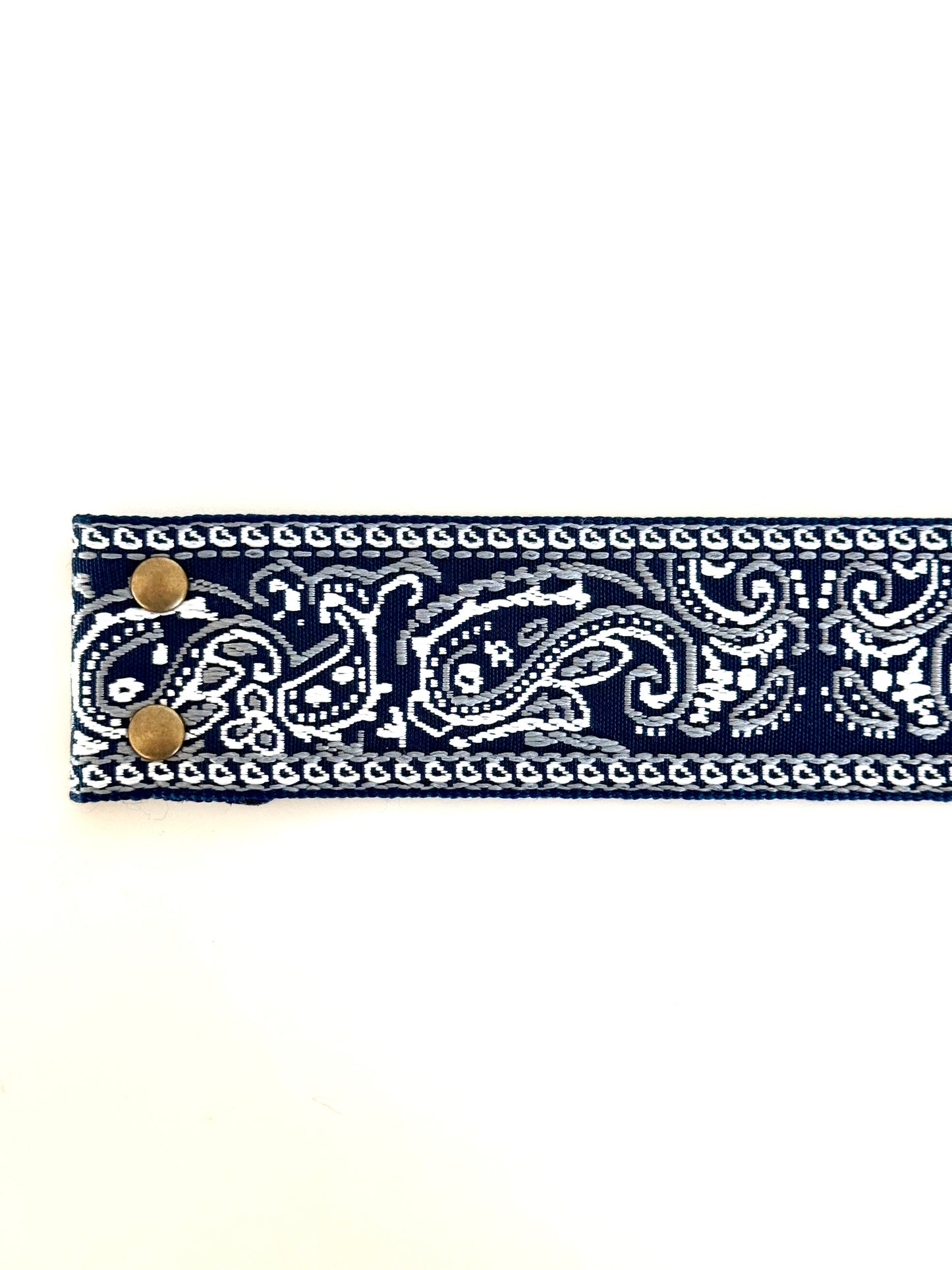 Paisley Please Belt Strap | Navy |